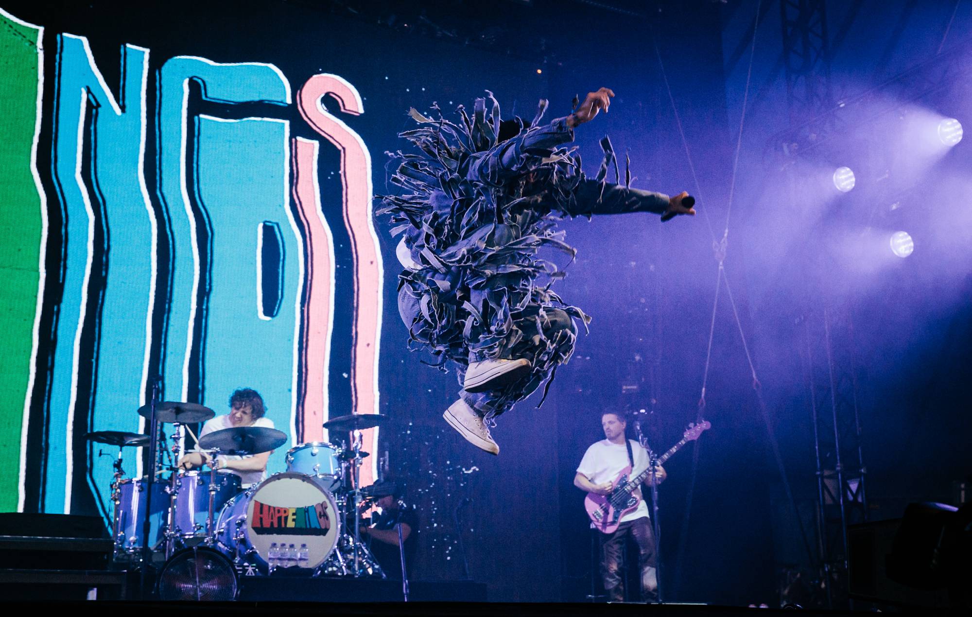 Kasabian live at Glastonbury 2024. Credit: Andy Ford for NME