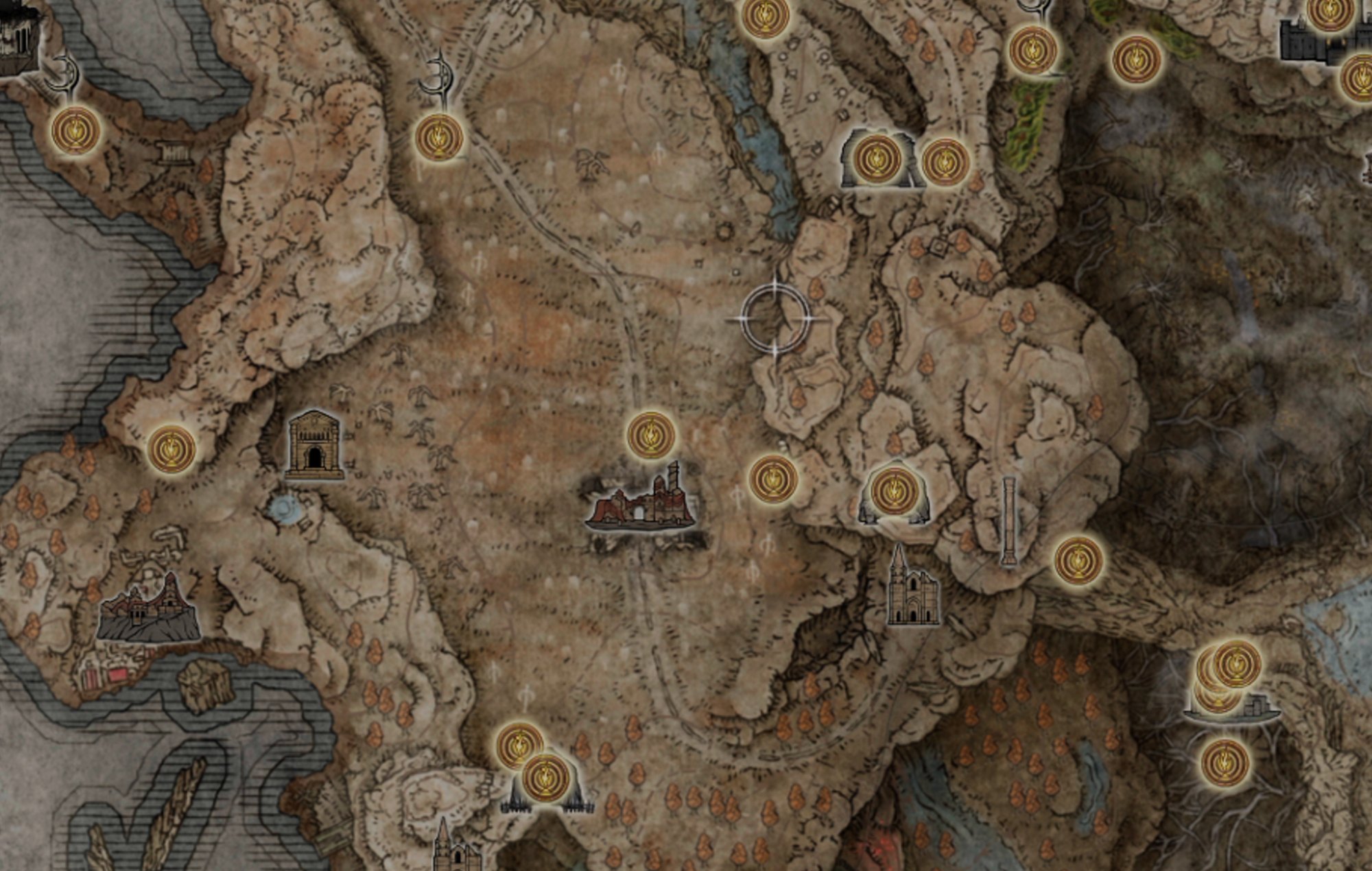 Elden Ring Shadow of the Erdtree DLC Painting Locations: The map image can be seen