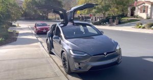 Tesla Model X Light Show and Trans-Siberian Orchestra Easter Egg