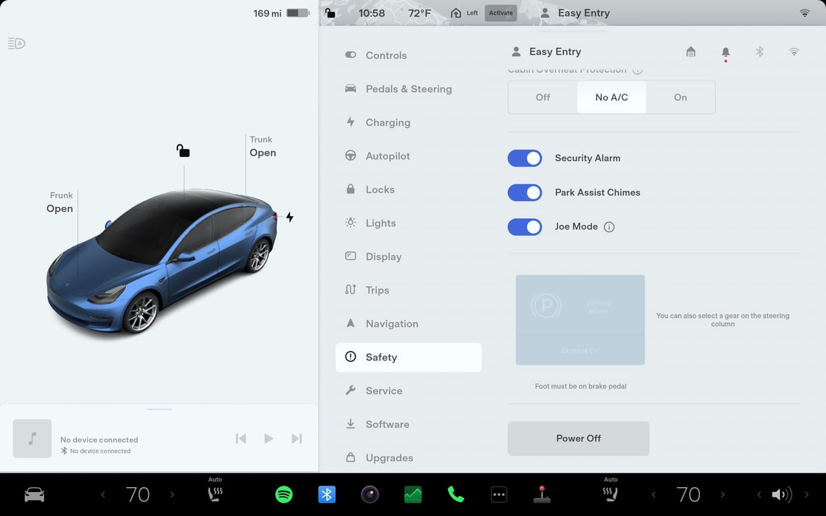 How to power off your Tesla completely