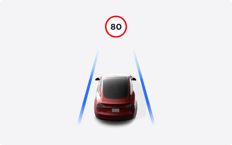 Tesla Vision Speed Limits feature in update 2024.26