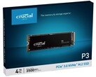 Amazon verkauft die Crucial P3 SSD mit 4TB Speicher für unter 200 Euro (Bild: Crucial)