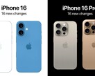 Praktisch alle Änderungen, die wenige Tage vor dem iPhone 16 und iPhone 16 Pro Launch erwartet werden, in übersichtlichen Bildern zusammengefasst. (Bildquelle: @theapplehub)