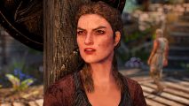 Skyrim mod allows NPC marriage rejections: an NPC glares at the player