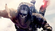 Call of Duty: Warzone 2 system requirements - a player parachutes into the battlefield