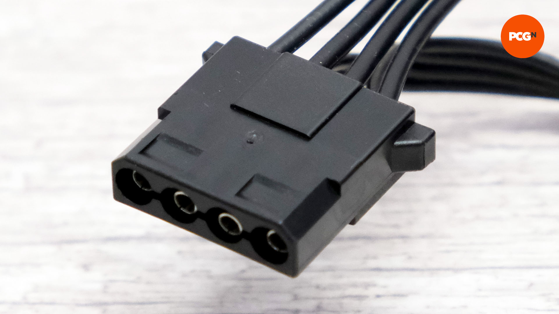 A molex plug for building a gaming PC