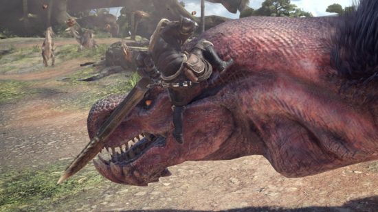 A screenshot from Monster Hunter World.