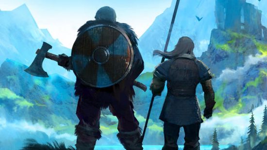 Two Vikings strike out into the great outdoors in Valheim, one of the best survival games..