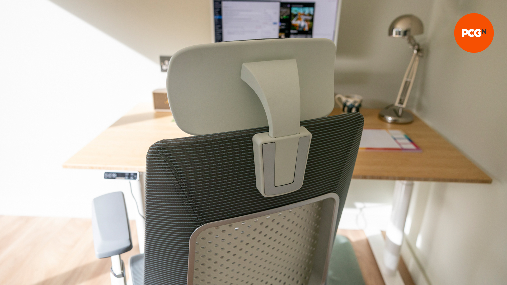 Close-up of the FlexiSpot BS11 Pro headrest