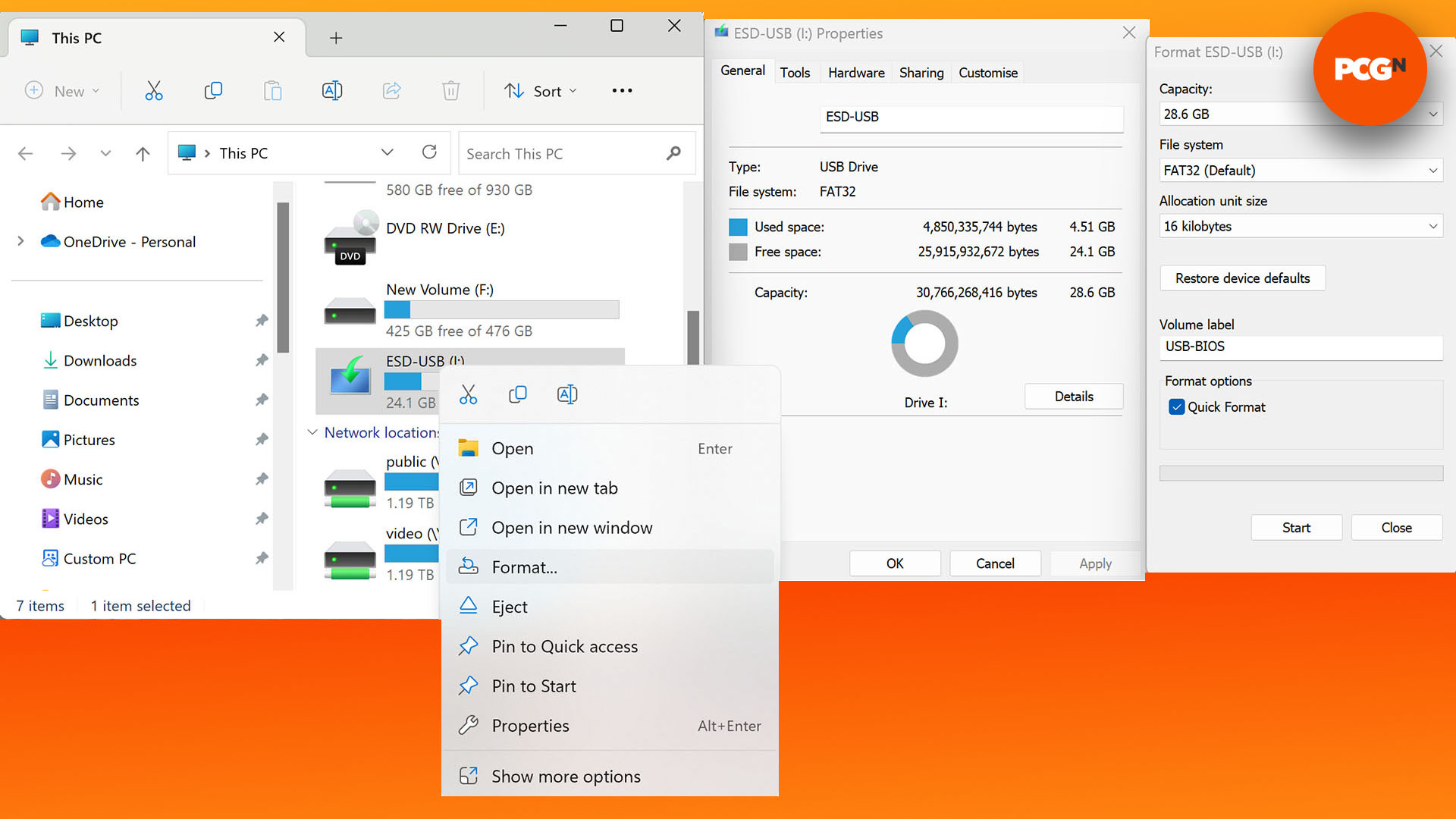 How to flash the BIOS on your PC motherboard: Copy files to USB flash drive