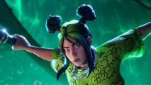 Billie Eilish parachutes into Fortnite Festival season 3