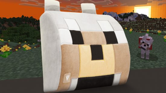 Minecraft Wolf Pillow made for Secretlab Evo gaming chairs