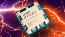 AMD Ryzen 7 9000X3D CPUs will reportedly allow overclocking: Ryzen 7 7800X3D CPU with lightning effect