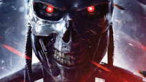 Underrated FPS Terminator Resistance hits historical low in big sale: A terminator looks at you, red eyes blazing.