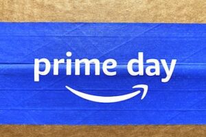 "Prime Day" tag on a shipping box