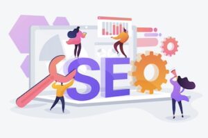 Illustration of SEO tools concept