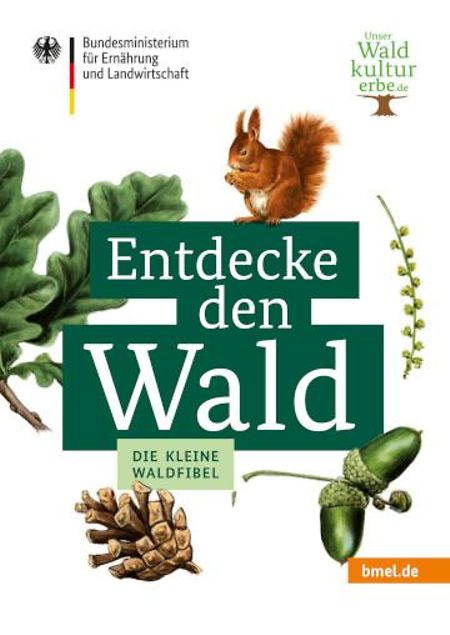 Titelbild der Publikation "Entdecke den Wald - Die kleine Waldfibel"