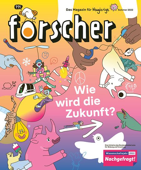 Titelbild der Publikation "forscher - Das Magazin für Neugierige"