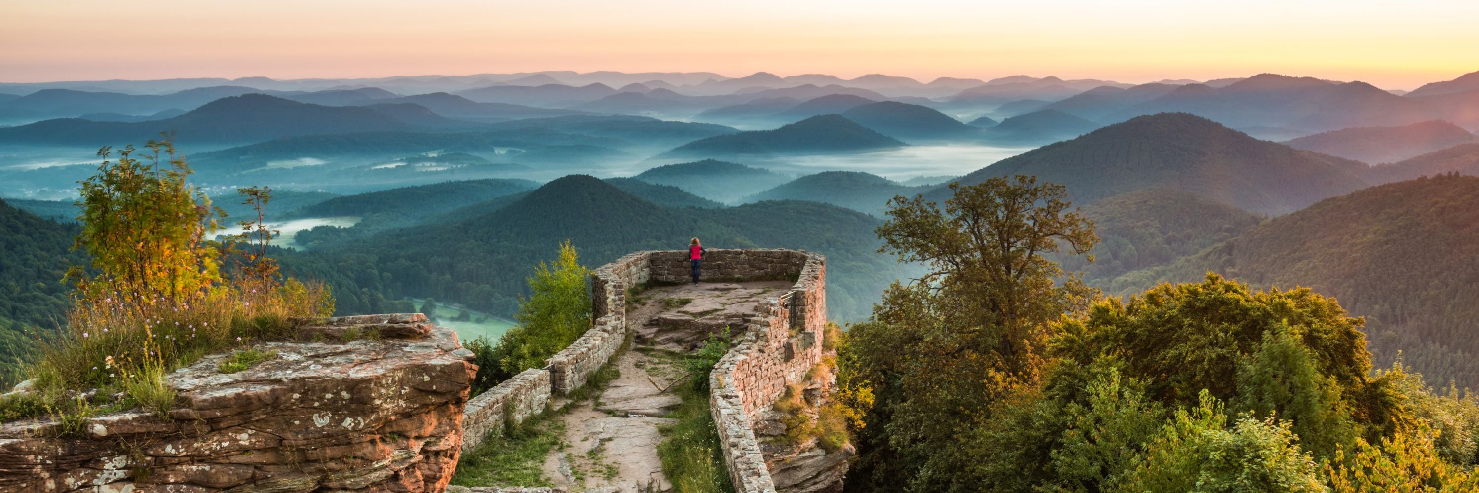 Wegelnburg Castle in the Palatinate Forest, Palatinate