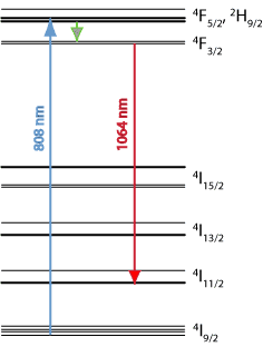 pumping of neodymium laser ions