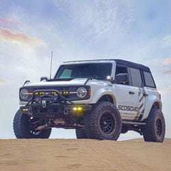 Ford Bronco on Sand Dune