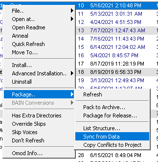 Sync from Data