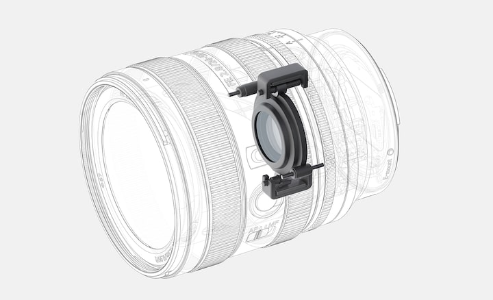 A diagram showing the actuator employed in the FE 24-50mm F2.8 G