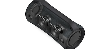 Image of the XG500 speaker with the front cutaway, to reveal the high-efficiency tweeter inside.