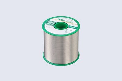 A spool of high quality sound solder containing gold