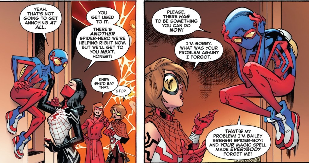 Bailey Briggs Explains Problem in Spider-Boy 9