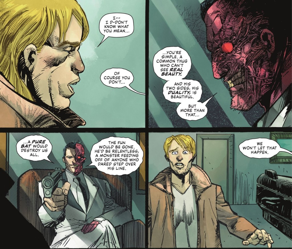 Two-Face explains beauty of Batman duality