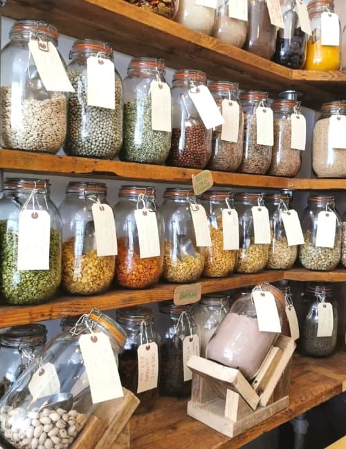 17 Zero Waste Shops In London For Sustainable Living In the Big Smoke Image by Harmless Store #zerowasteshoplondon #londonzerowasteshops #zerowastestorelondon #zerowastegrocerystorelondon #zerowastelongshop #sustainablejungle