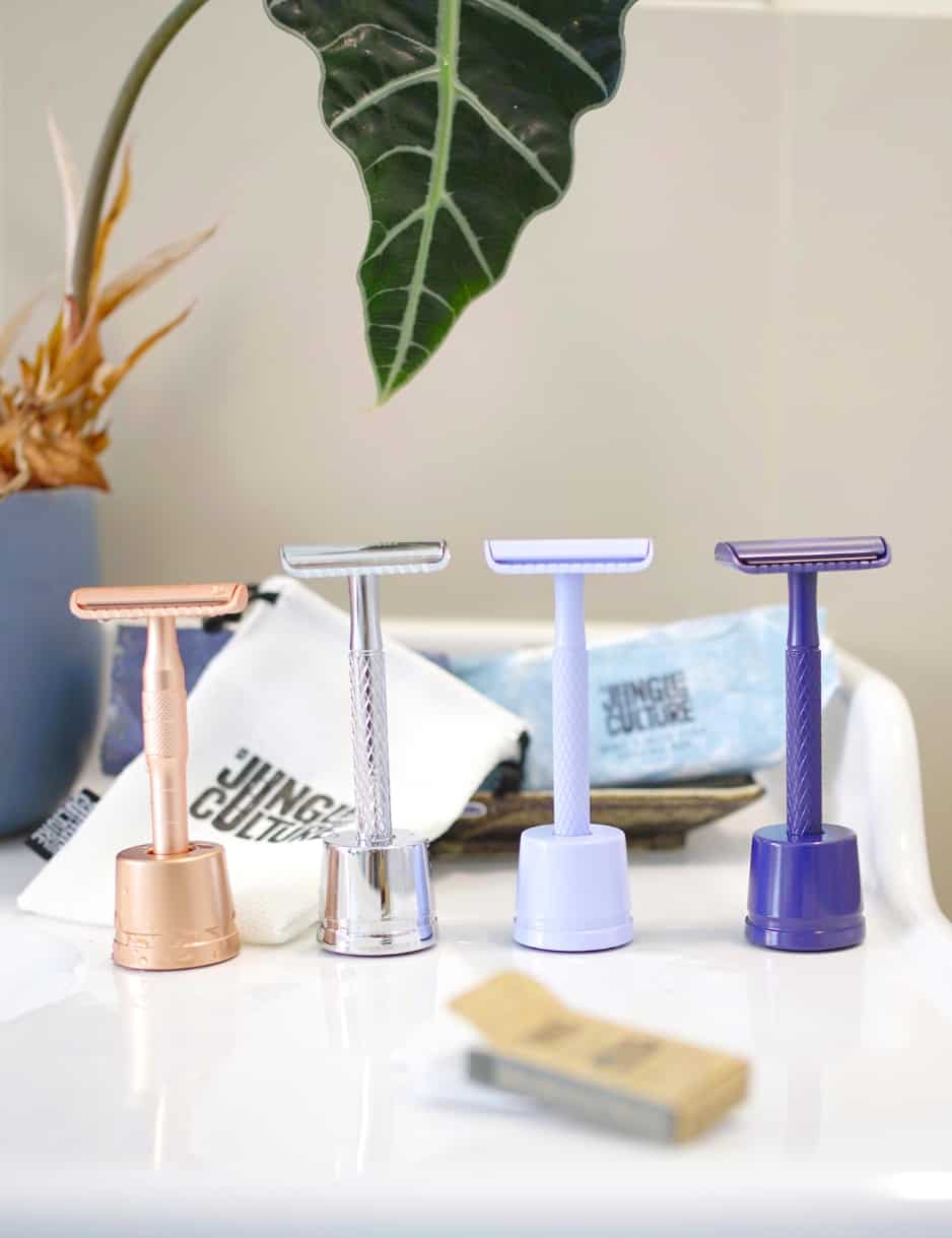 9 Reusable & Zero Waste Razors S(h)aving The EarthImage by Sustainable Jungle#zerowasterazor #zerowastesafetyrazors #zerowasteshaving #bestreusablerazors #reusablesafetyrazors #sustainablejungle