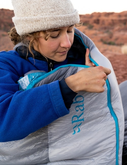 7 Sustainable Sleeping Bags For More Conscious Camping Comfort Images by RAB #sustainablesleepingbags #sustainablebackpackingsleepingbags #sustainablecampingsleepingbags #ecofriendlysleepingbags #ecofriendlybackpackingsleepingbags #sustainablejungle