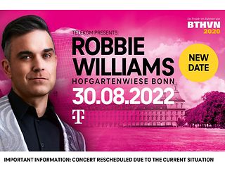 Robbie Williams to play 2022 in Bonn