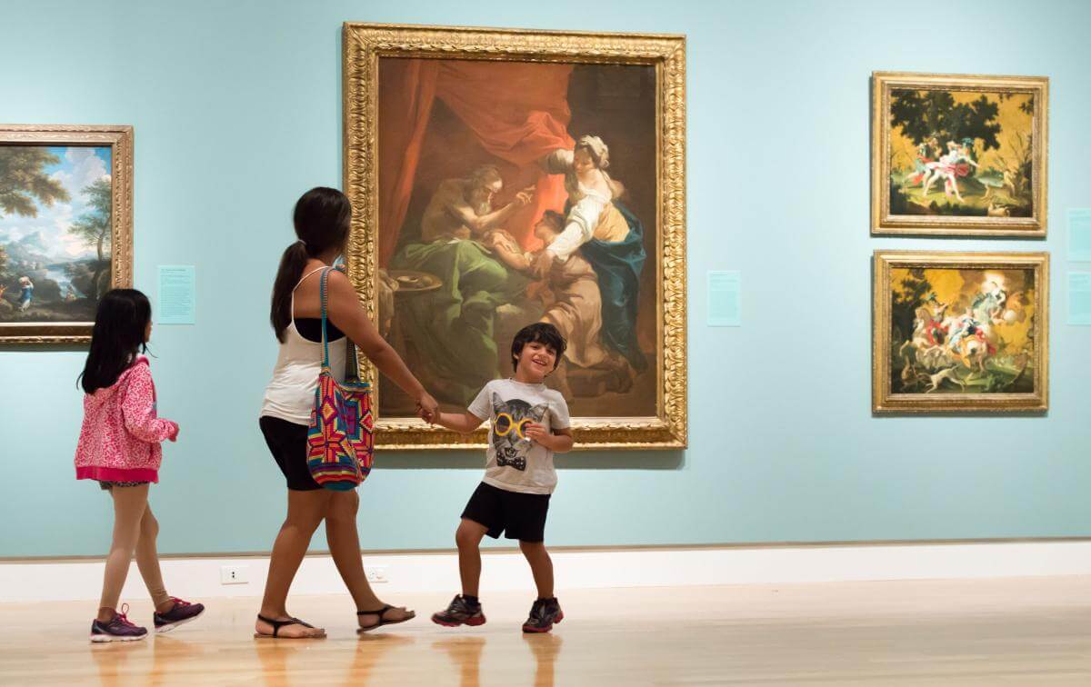 Family in the Norton Museum