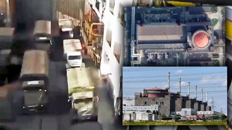 Video Shows Russian Military Vehicles Inside Sensitive Building At Ukraine Nuclear Plant