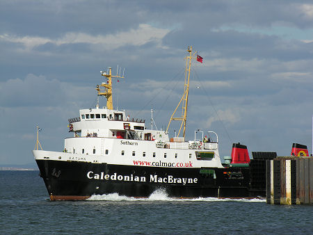 MV Saturn Leaving Brodick