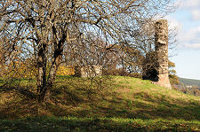 Castle and Ditch from South-West