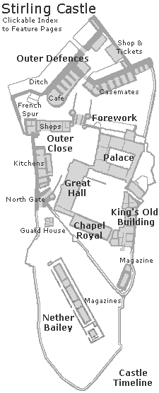 Clickable Index to Stirling Castle Feature Pages