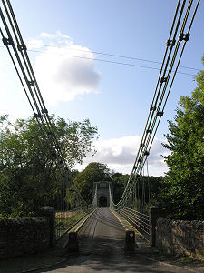 The Union Chain Bridge from England