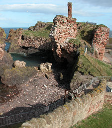 Dunbar Castle, Where Edward Sheltered  After Bannockburn