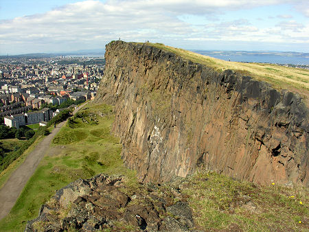 Salisbury Crags in Edinburgh