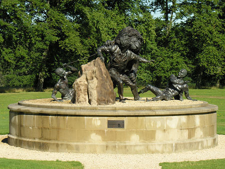 Livingstone and the Lion at the  David Livinsgtone  Centre in Blantyre