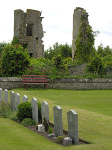 Ruins of the Bishop's House at Kinloss abbey 