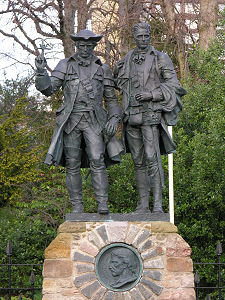 Memorial to RLS, Edinburgh