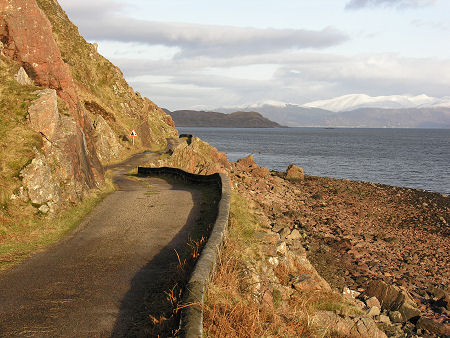 The Single Track B8043 North of Kingairloch in Morvern