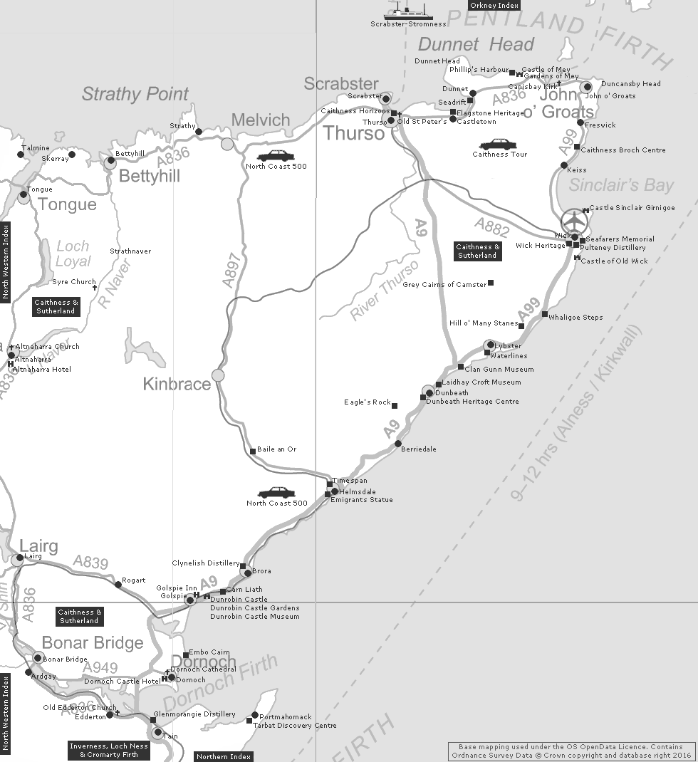 Far Northern Index Clickable Map