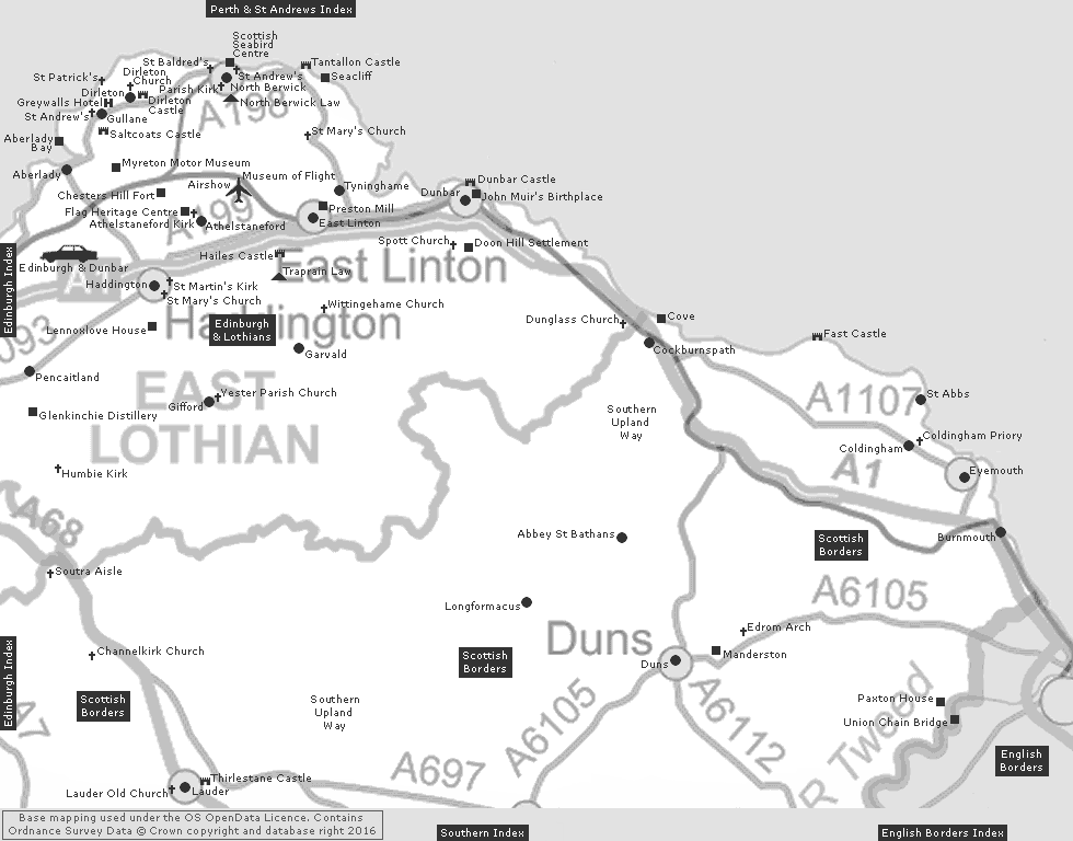 South-Eastern Index Clickable Map