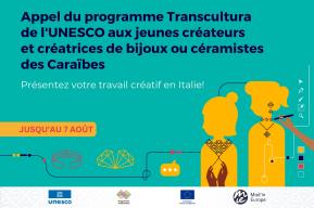 Appel du programme Transcultura de l'UNESCO aux jeunes créateurs et créatrices de bijoux ou céramistes des Caraïbes